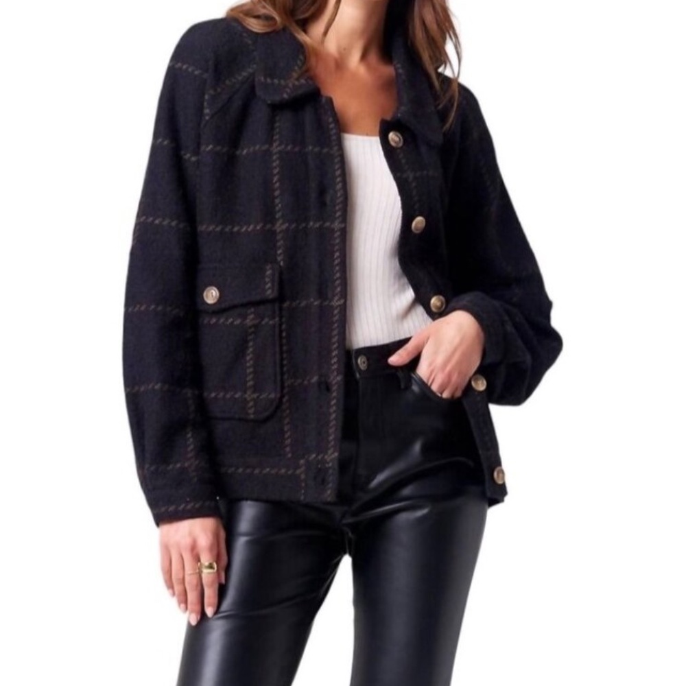 SALTWATER LUXE WINDOWPANE JACKET